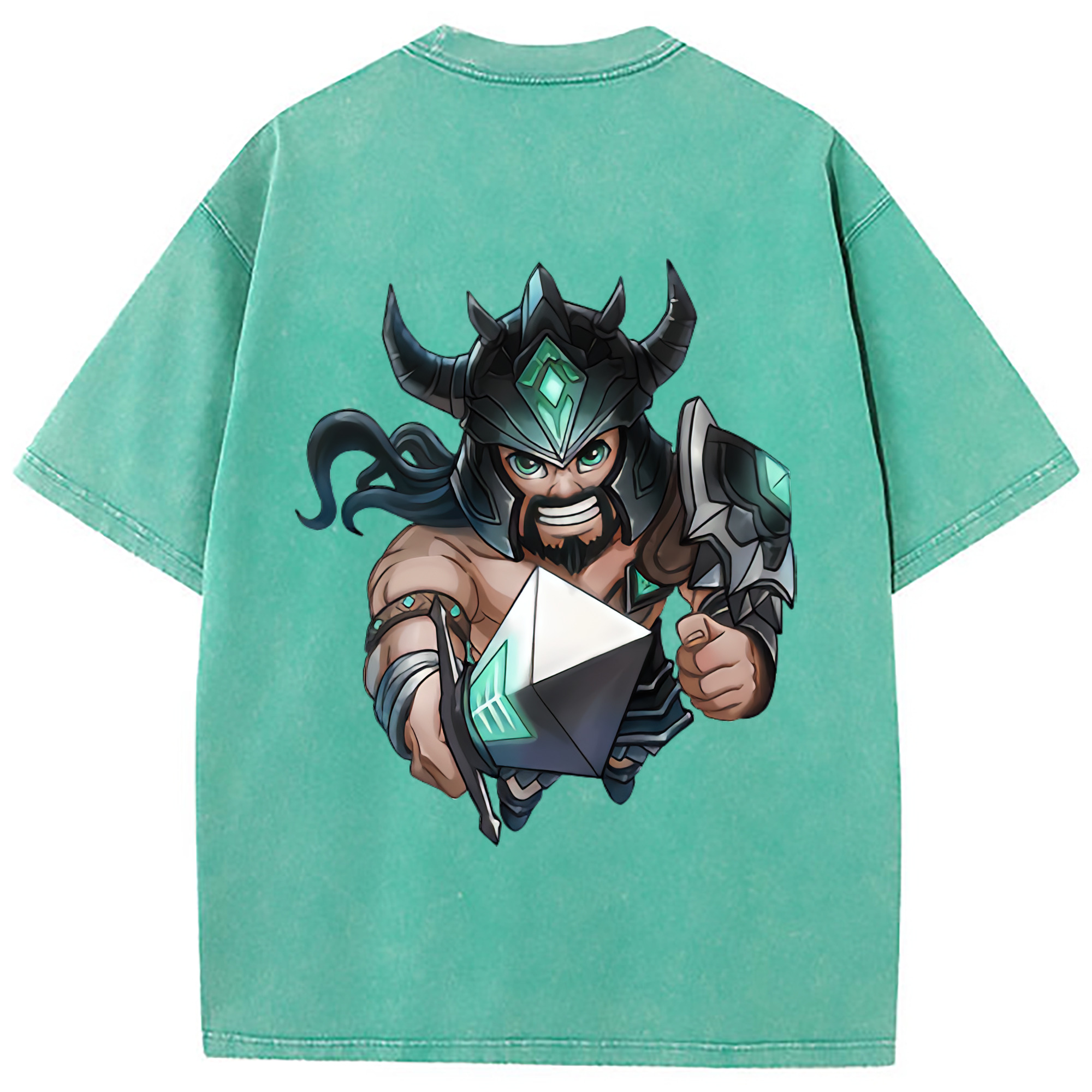 （画像用） リーグ・オブ・レジェンド League of Legends LOL 綿100% ヴィンテージ風 半袖Tシャツ（背面プリント）